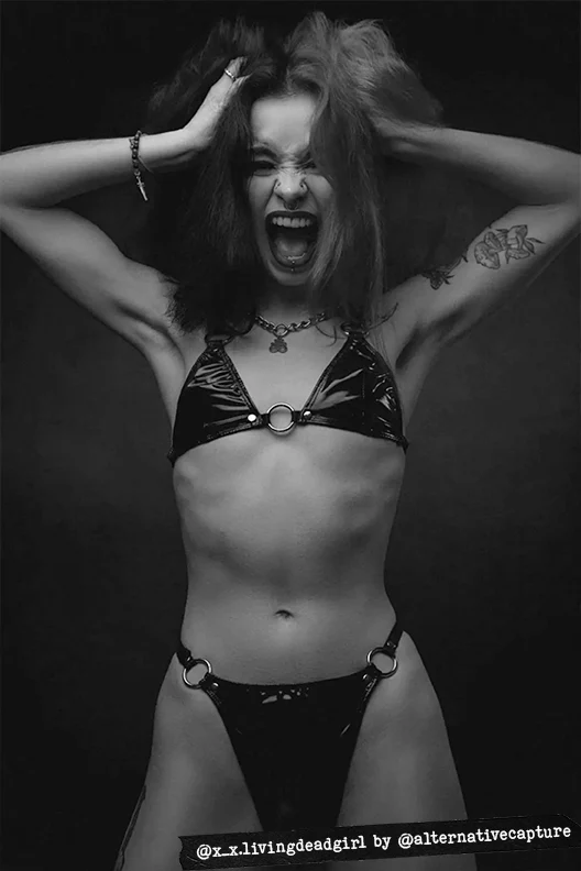 Black vinyl bikini - Image 8