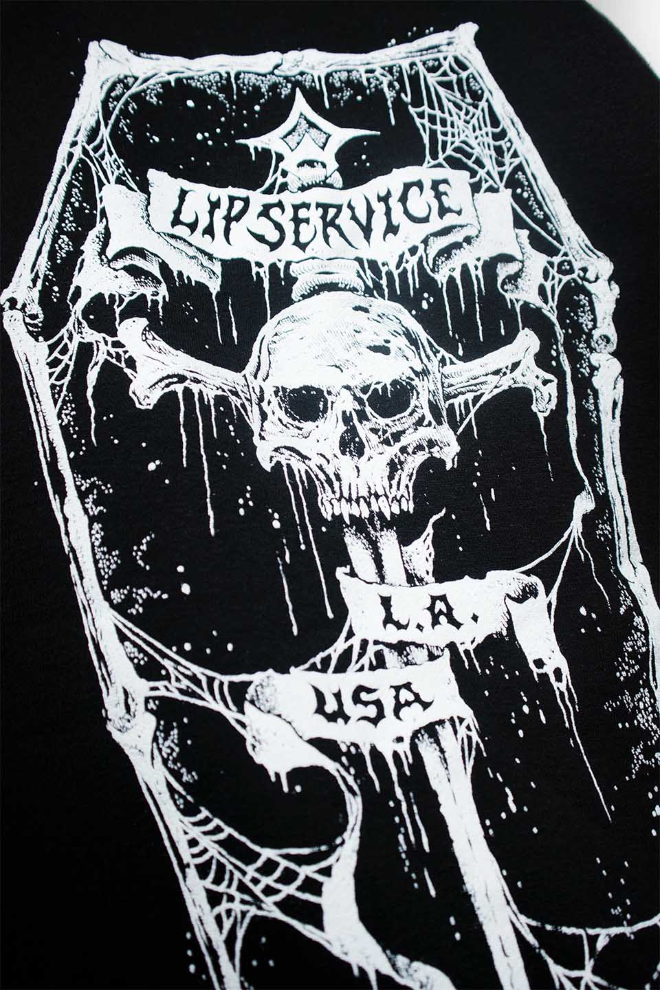Lip Service Dagger Coffin Zip Hoodie - Image 4