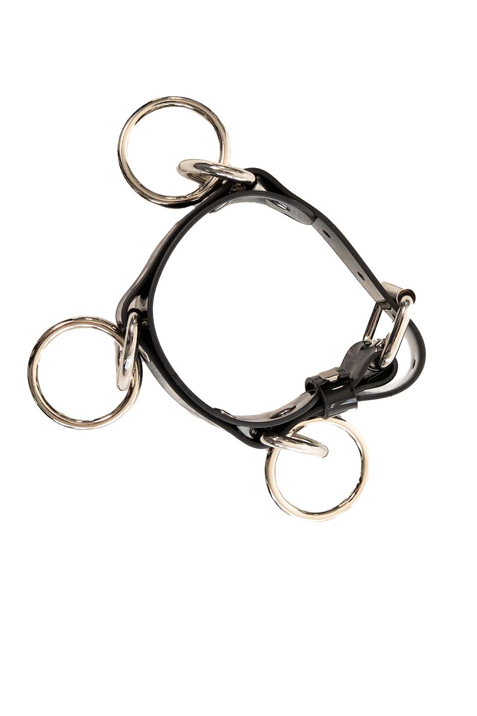 Lip Service PVC Bondage Ring Bracelet Cuff Vegan - Image 3
