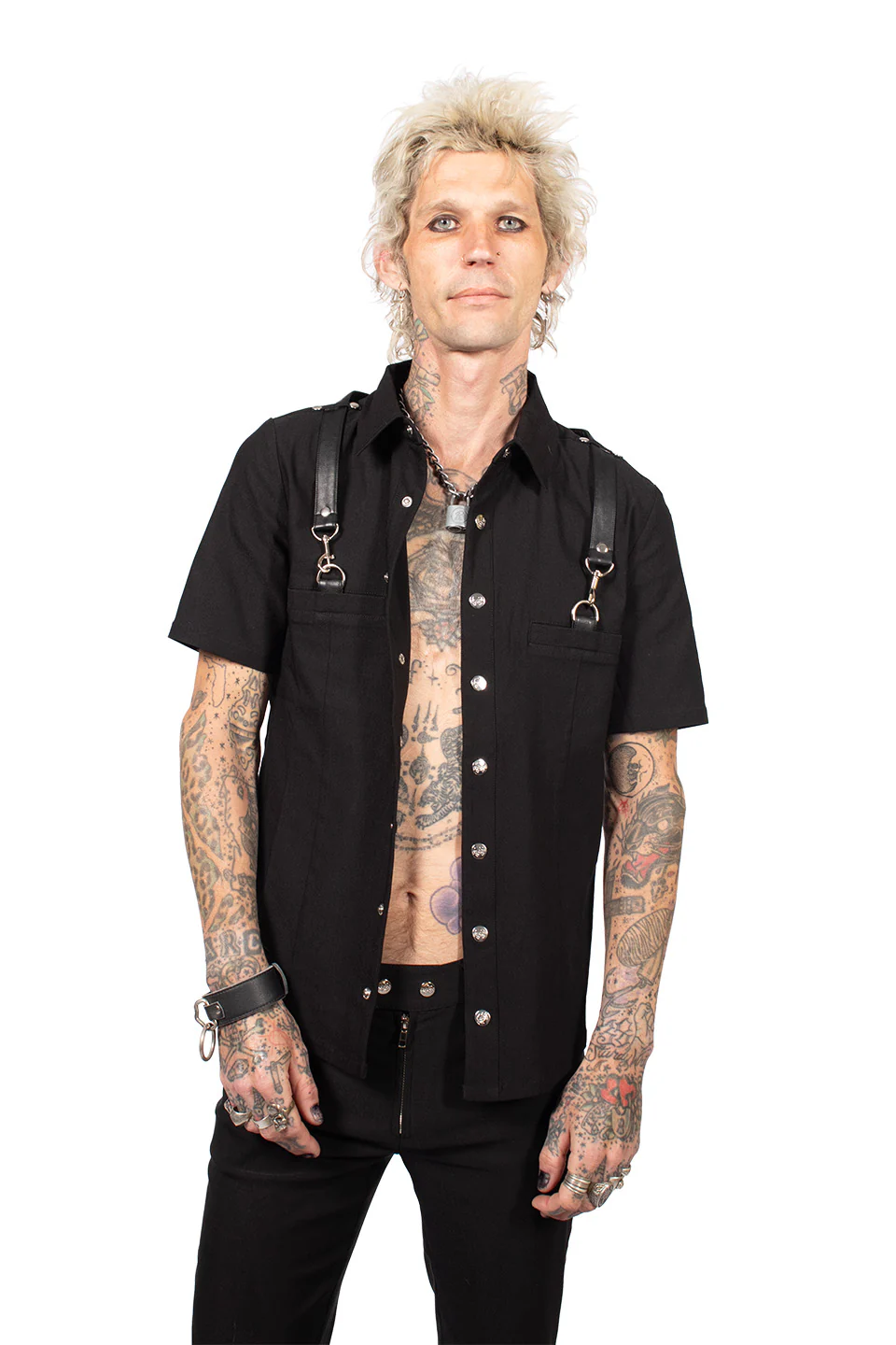 Men's Short Sleeve Gangsta Pranksta Shirt - Image 16