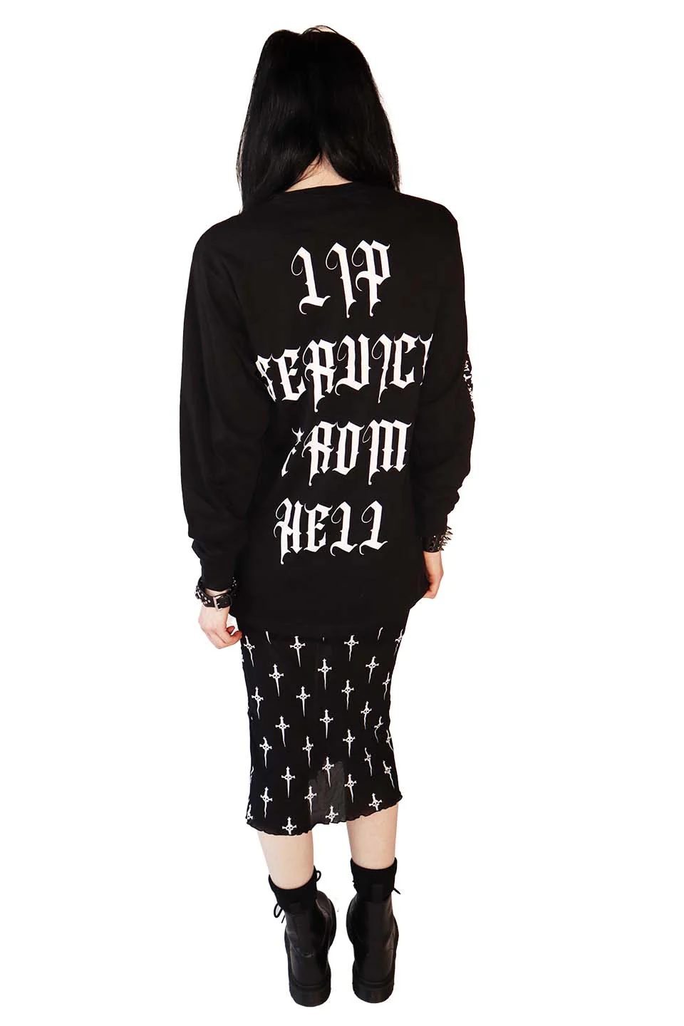 Riddick X Lip Service Vegan Anarchy Long Sleeve T-shirt - Image 5