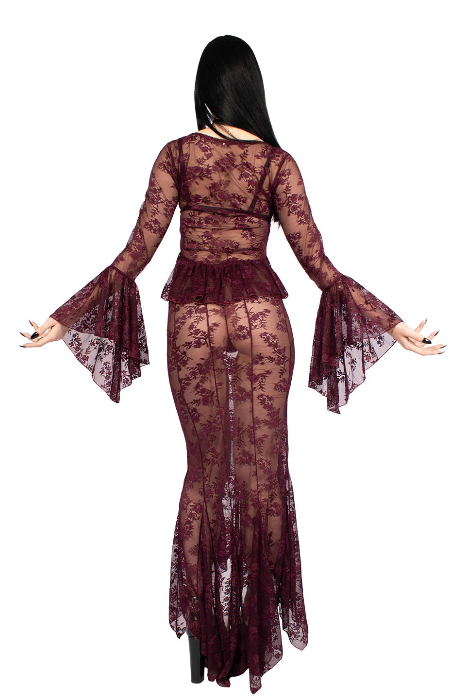 The Duchess of Burgundy Lace Bell Sleeve Top - Image 10